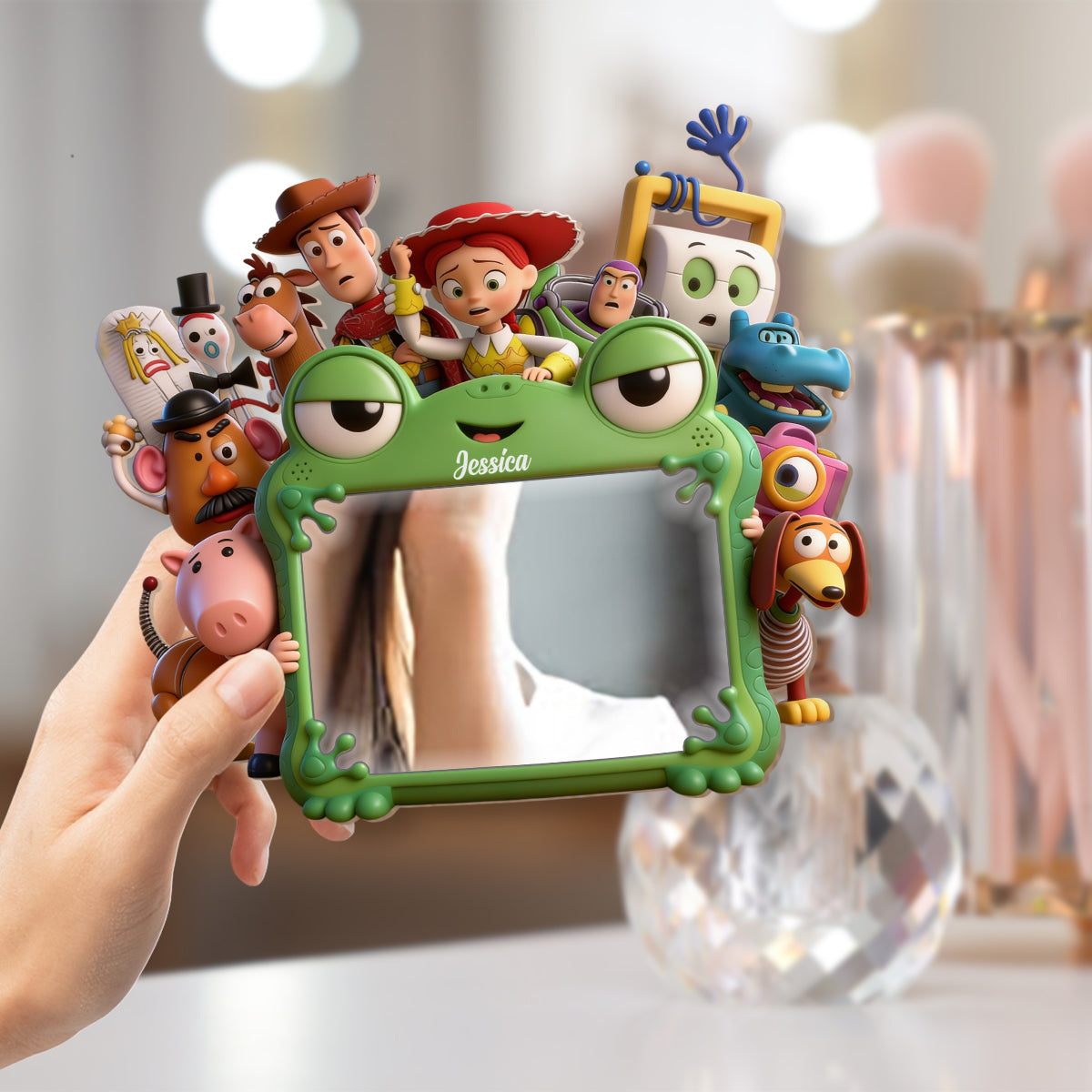 Cute Friends - Personalized Movie For Kids Wall Hanging Mirror