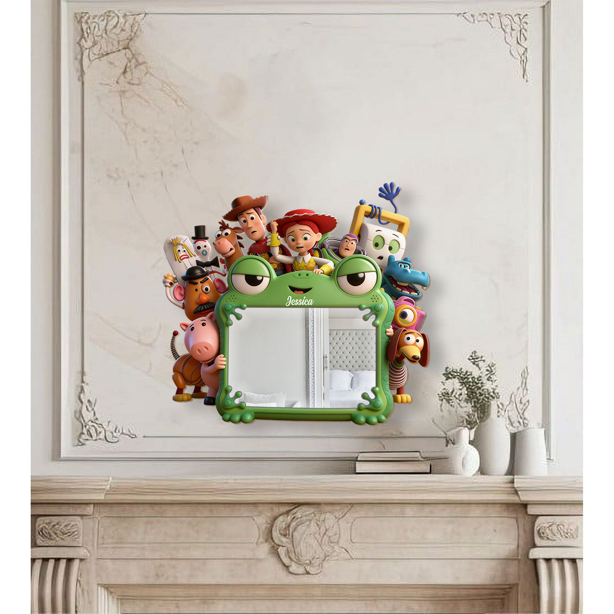 Cute Friends - Personalized Movie For Kids Wall Hanging Mirror