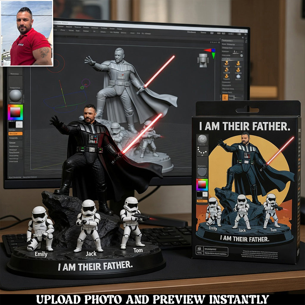 I Am Their Father - Personalized The Force Premium 3D Figurine