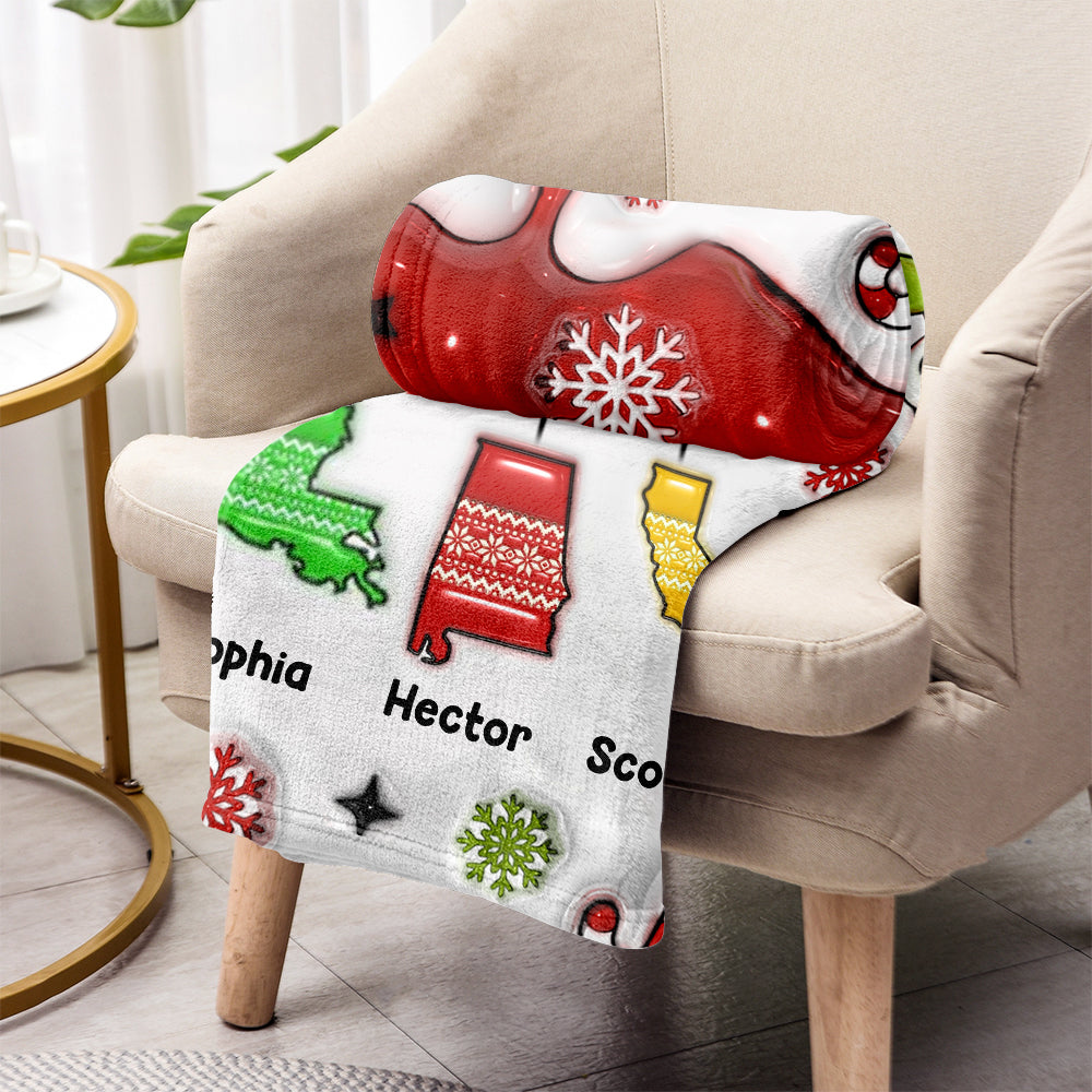 Family Love - Personalized Family Blanket