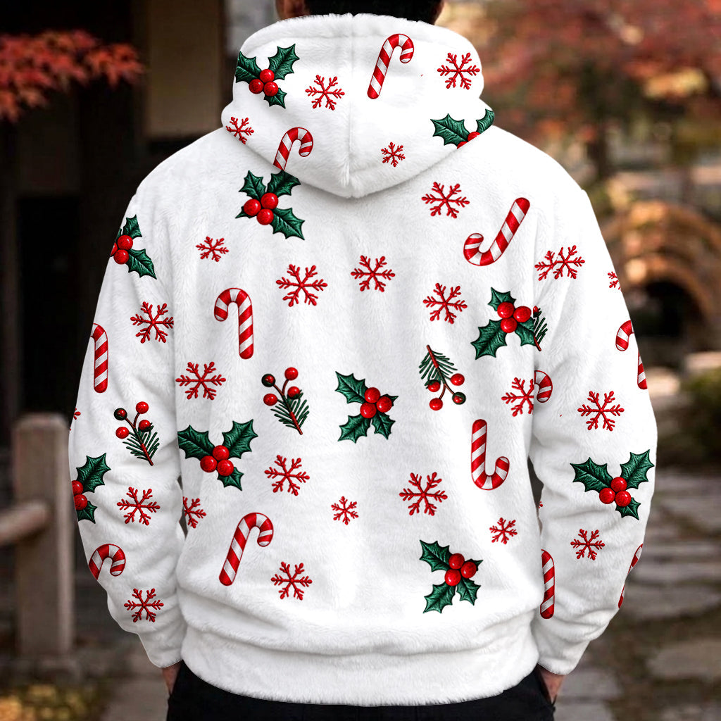 Merry Christmas - Personalized Nightmare Fleece Hoodie
