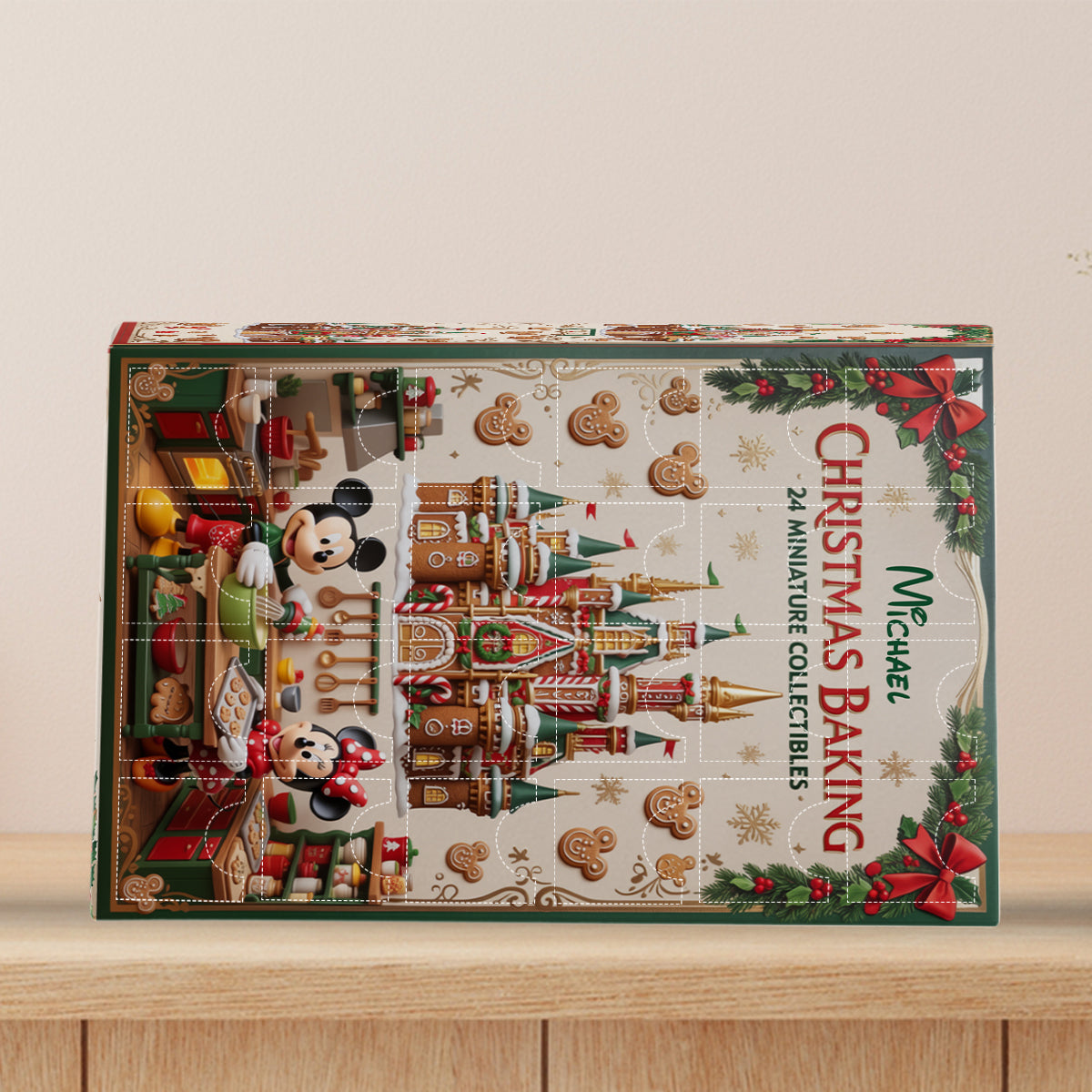 Christmas Baking - Personalized Baking Advent Calendar With Ornaments