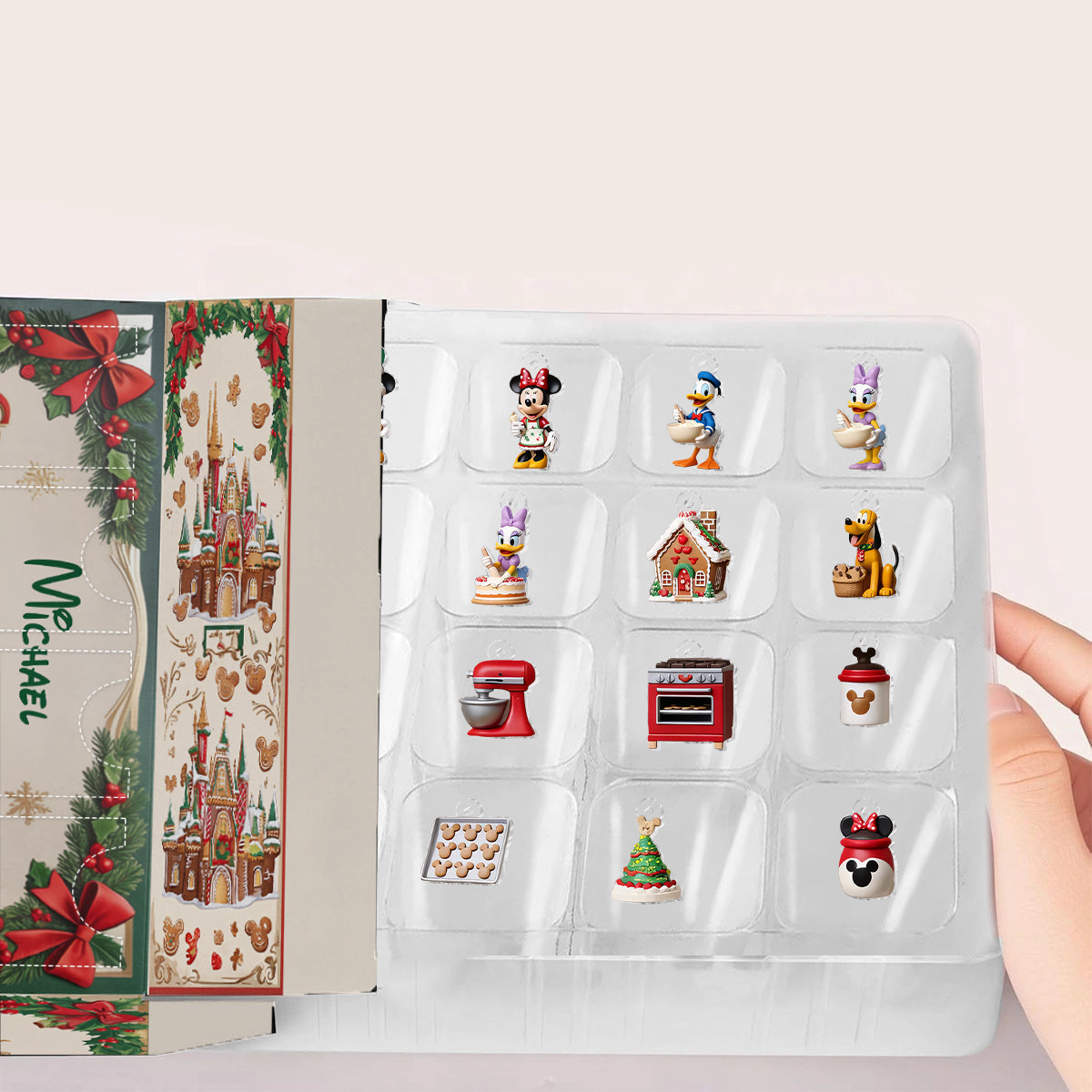 Christmas Baking - Personalized Baking Advent Calendar With Ornaments