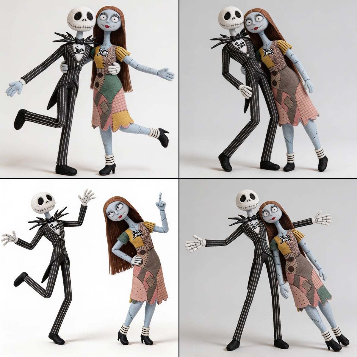 Funny Spooky Couple Doll - Personalized Nightmare Posable Plush Doll