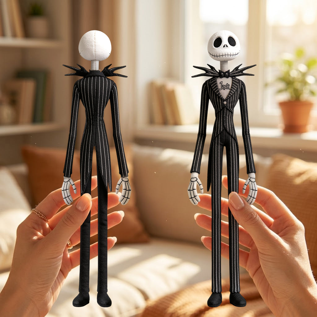 Funny Spooky Couple Doll - Personalized Nightmare Posable Plush Doll