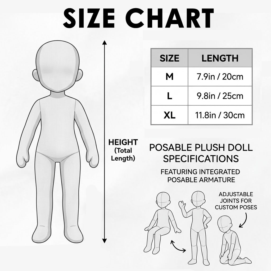 Funny Spooky Couple Doll - Personalized Nightmare Posable Plush Doll