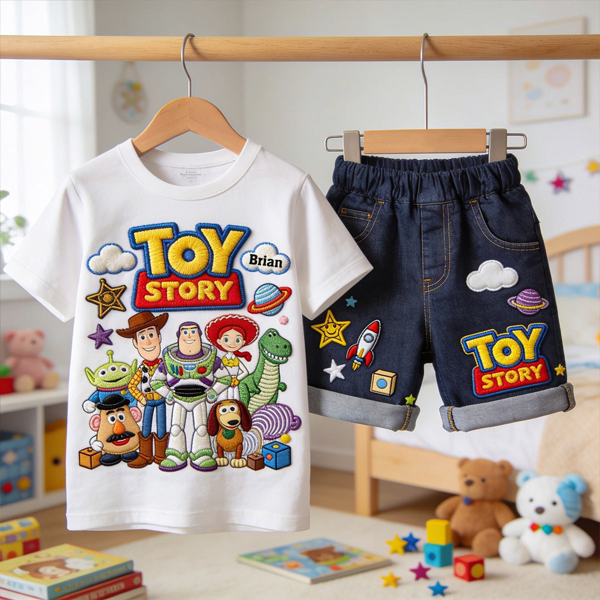 Toy Box Adventures - Personalized Toy Story Kid T-shirt & Shorts