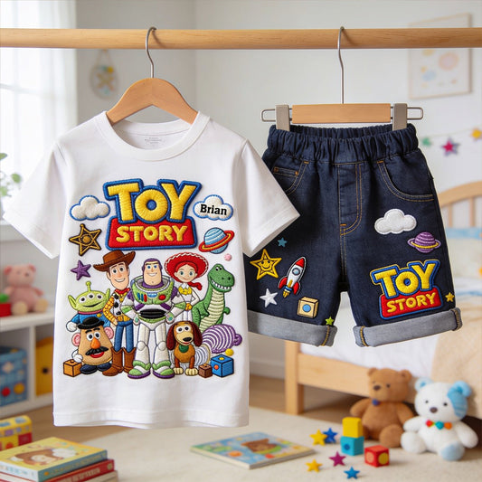 Toy Box Adventures - Personalized Toy Story Kid T-shirt & Shorts