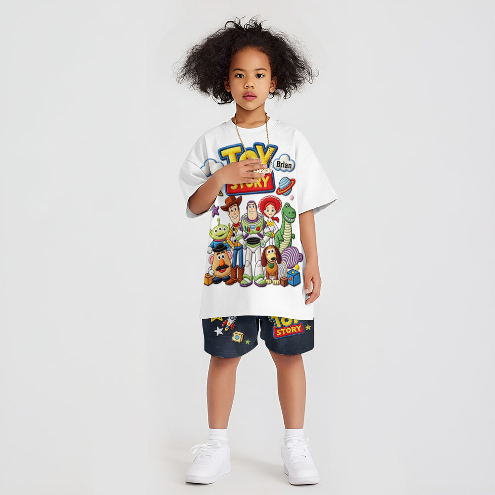 Toy Box Adventures - Personalized Toy Story Kid T-shirt & Shorts