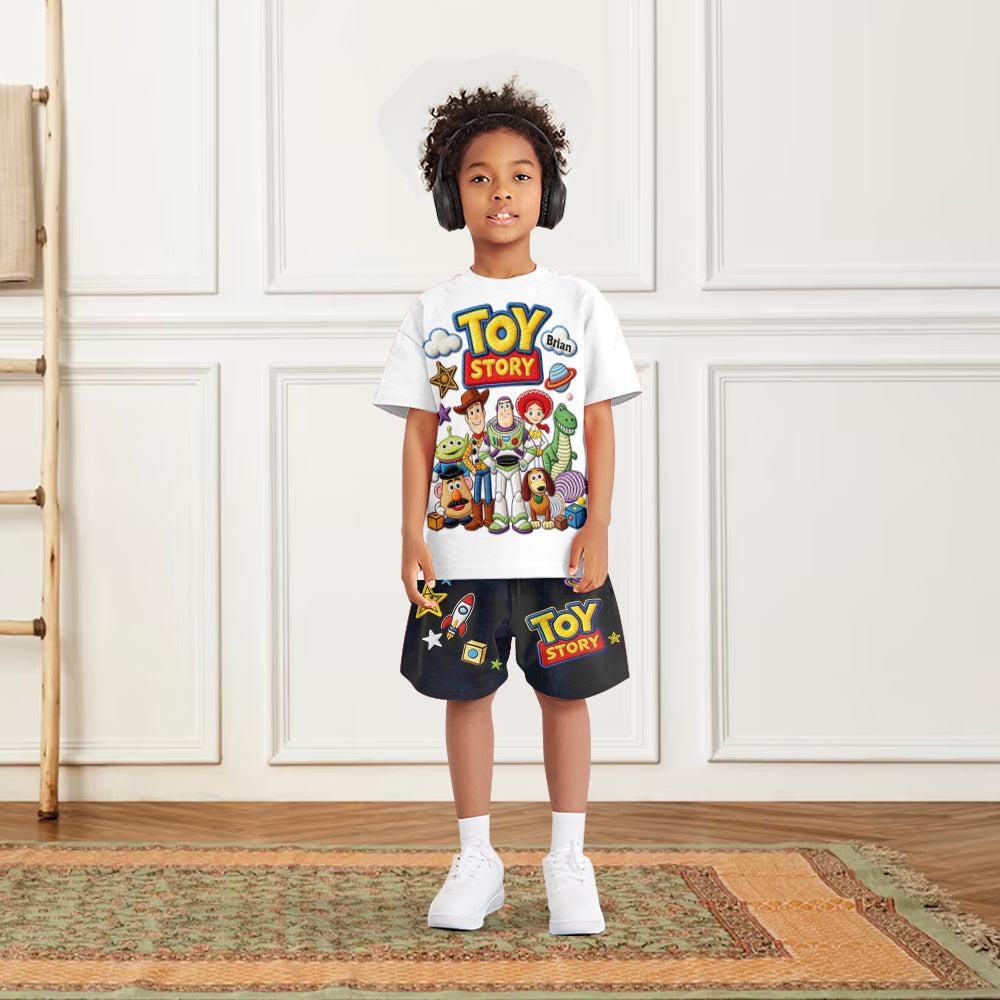 Toy Box Adventures - Personalized Toy Story Kid T-shirt & Shorts