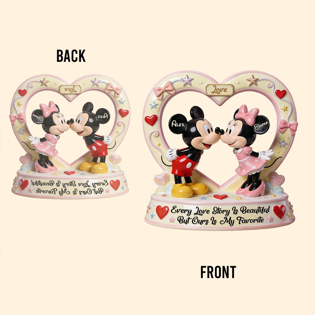 Our Story Is My Favorite - Personalized Mouse Custom Shaped Acrylic Plaque
