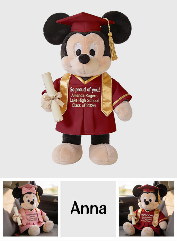Magical Graduation Gift - Personalized Graduation Premium Faux Fur Pillow