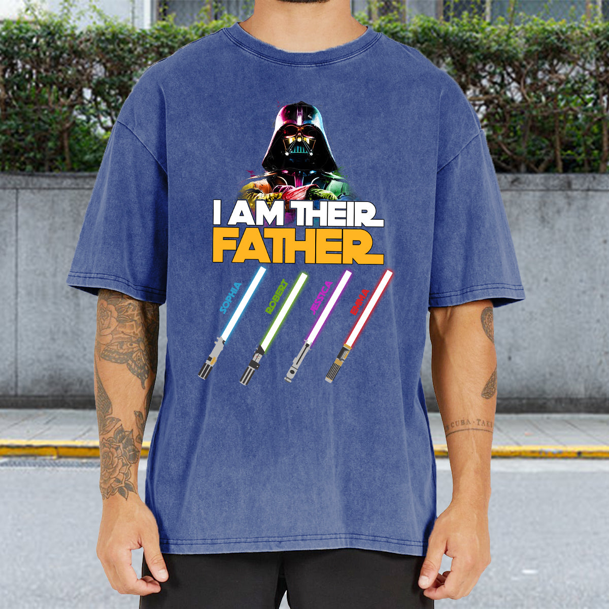 I Am Their Father - Personalized Father Wash T-shirt