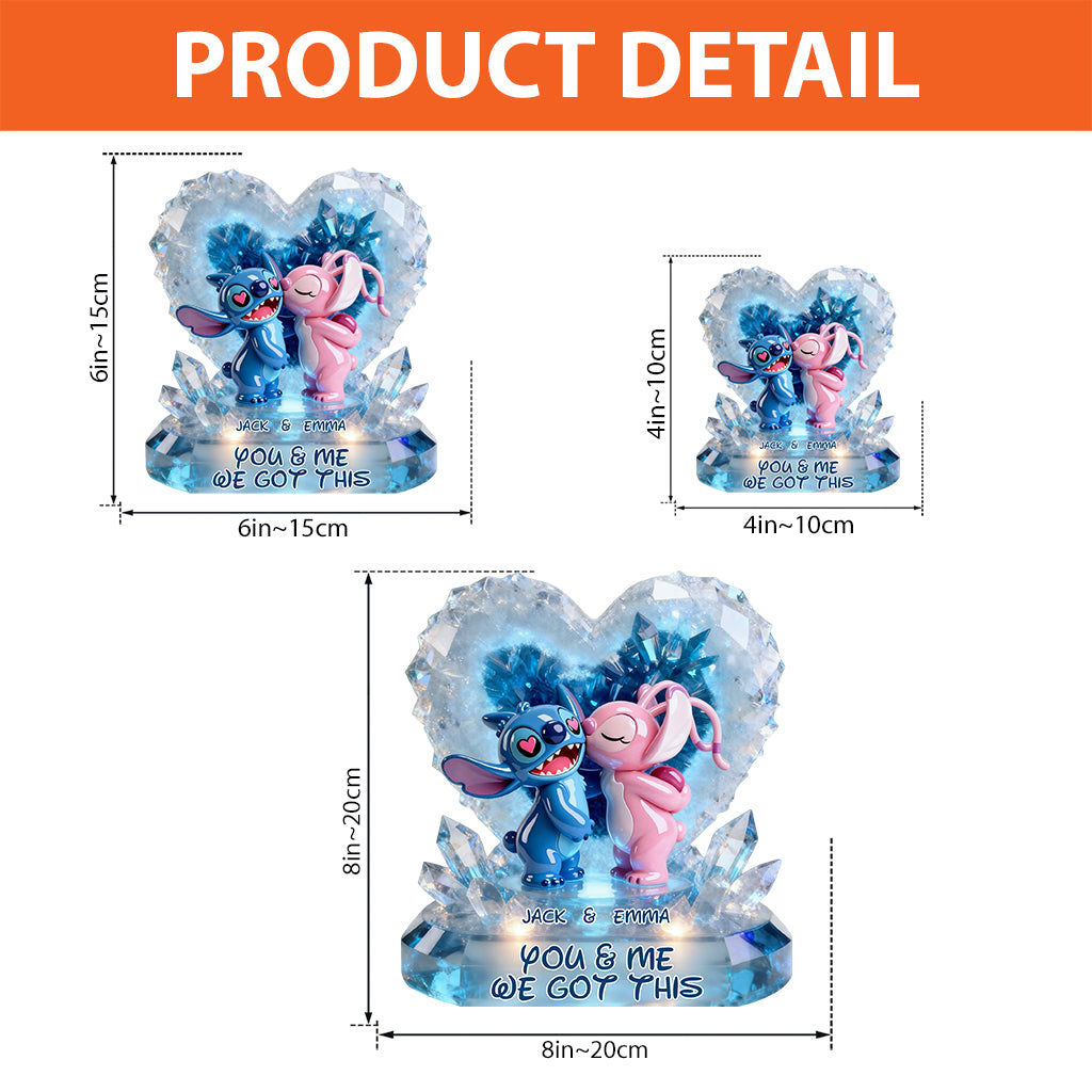 This Is Us - Personalized Ohana Custom Shaped Acrylic Plaque