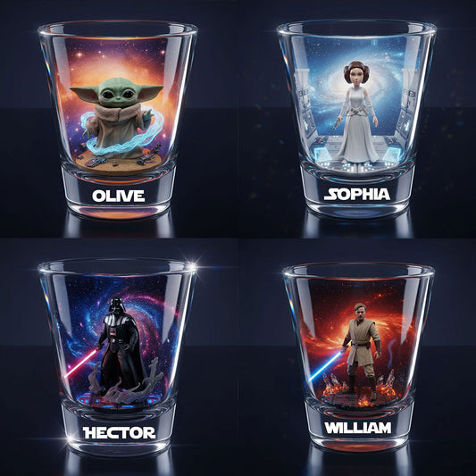 Galaxy Wars - Personalized The Force Shot Glasses Set