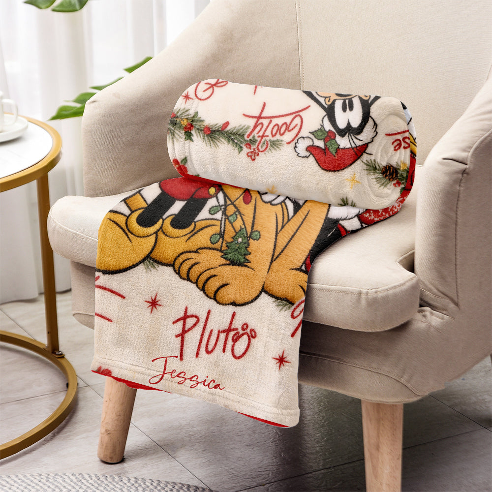 Merry Christmas - Personalized Mouse Blanket