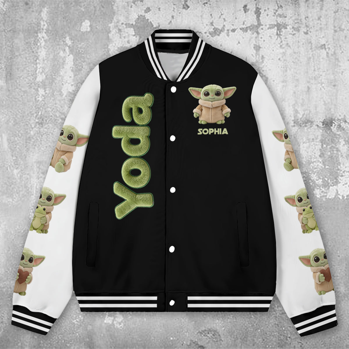 Cute Baby - Personalized The Force Varsity Jacket