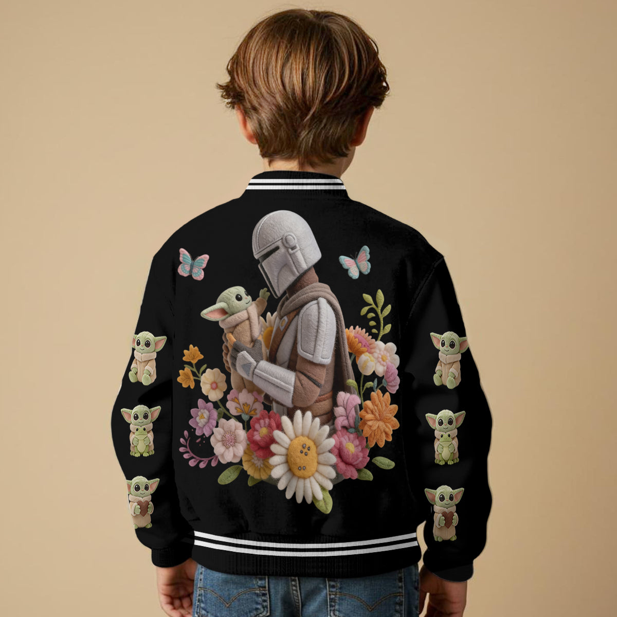 Cute Baby - Personalized The Force Varsity Jacket