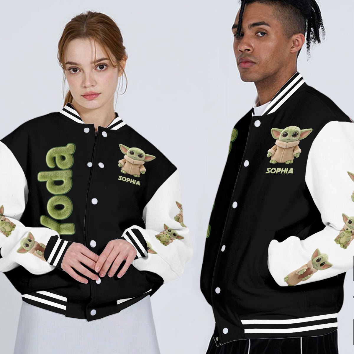 Cute Baby - Personalized The Force Varsity Jacket