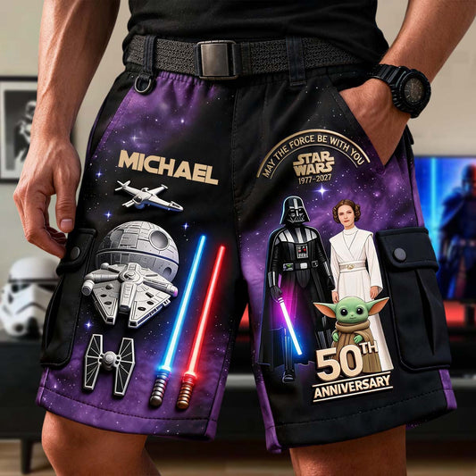 May The Force Be With You - Personalized The Force Cargo Shorts With Belt