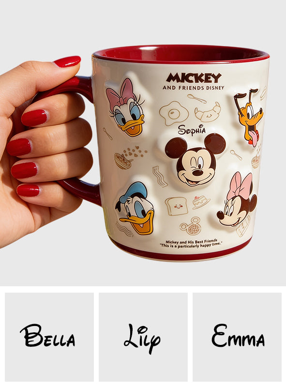 Friends Happy Time - Personalized Mouse Accent Mug & Coaster