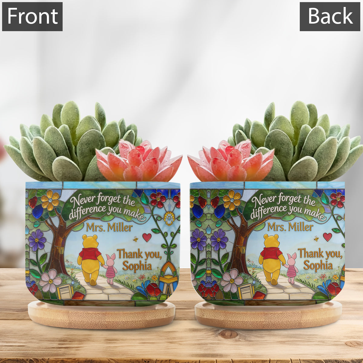 Teacher Gift - Personalized Teacher Ceramic Plant Pot