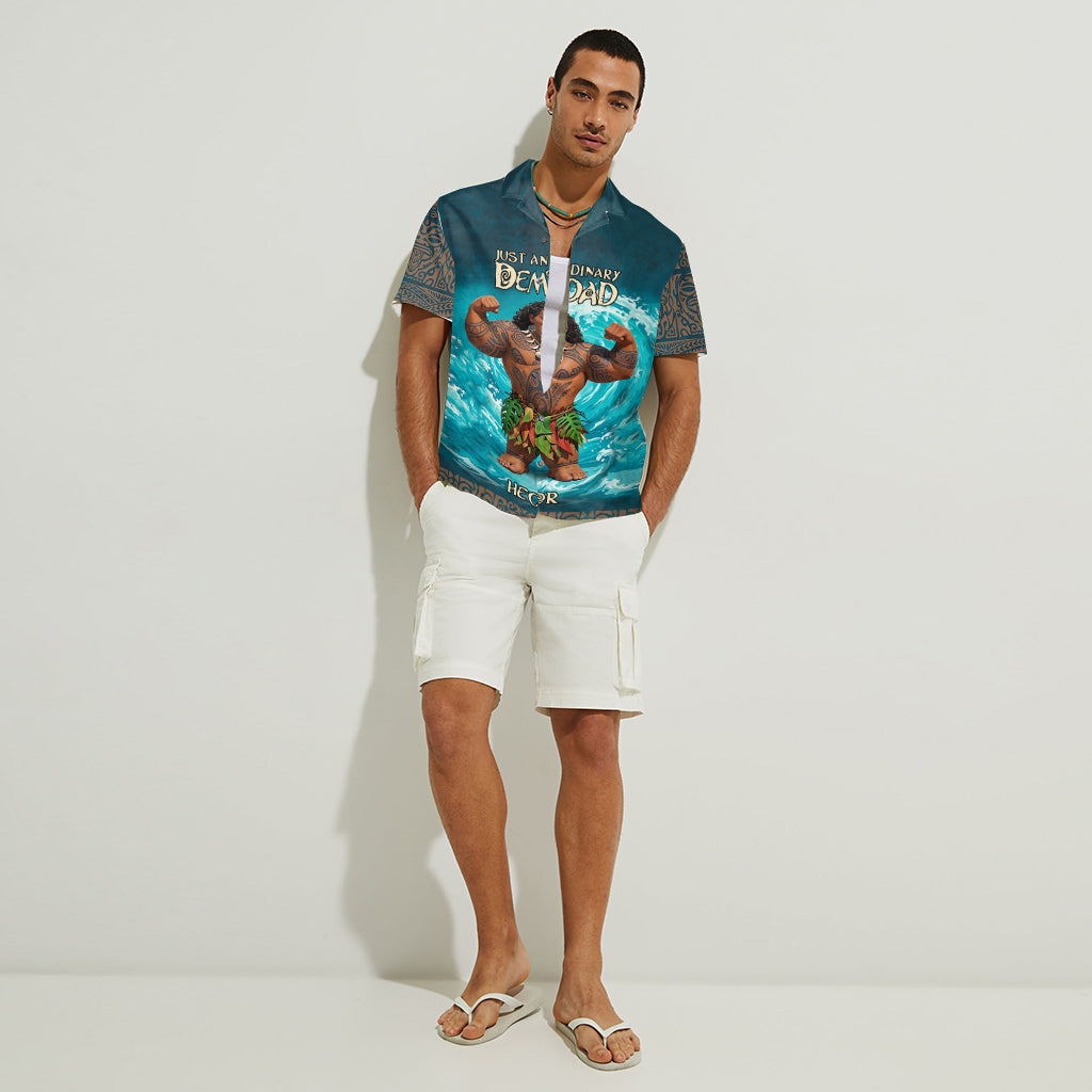 Just An Ordinary Demi-Dad - Personalized Hawaii Movie Hawaiian Shirt