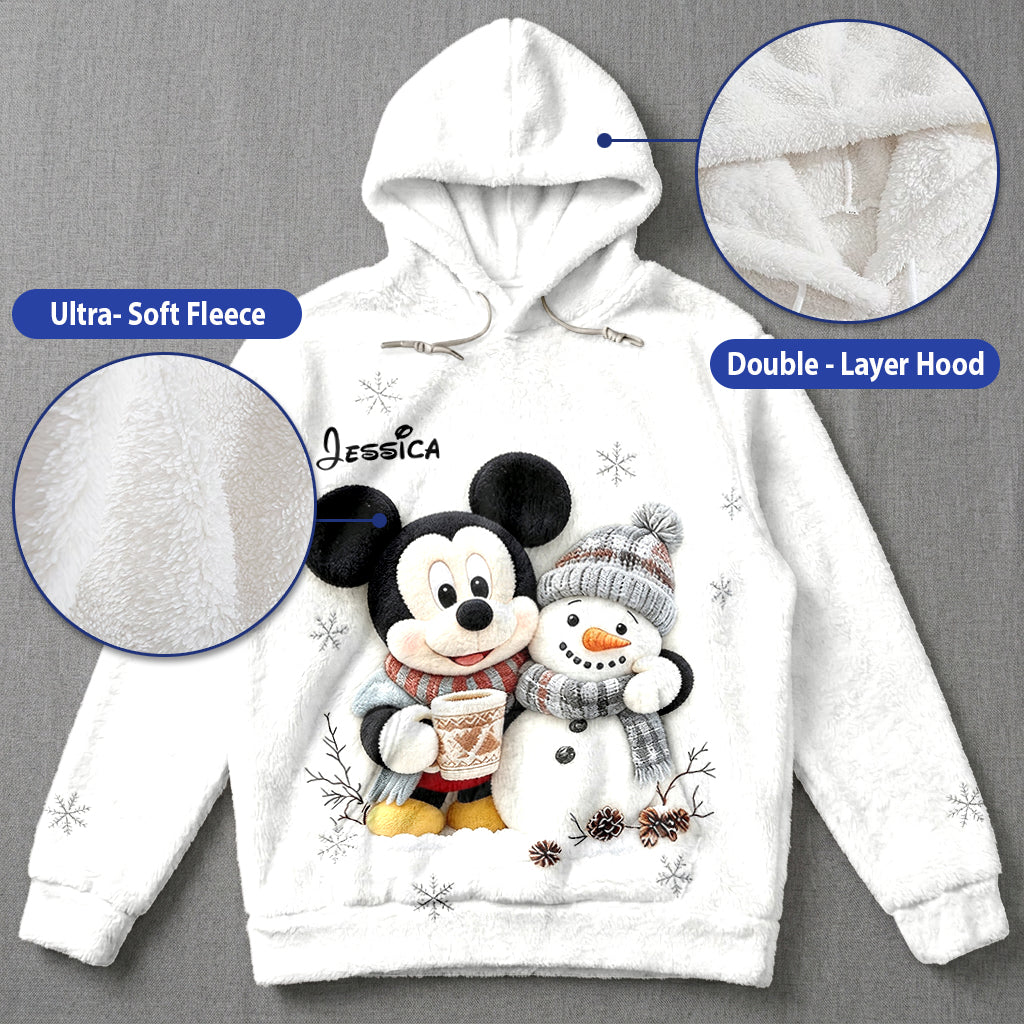 Believe In Magic - Personalized Mouse Fleece Hoodie