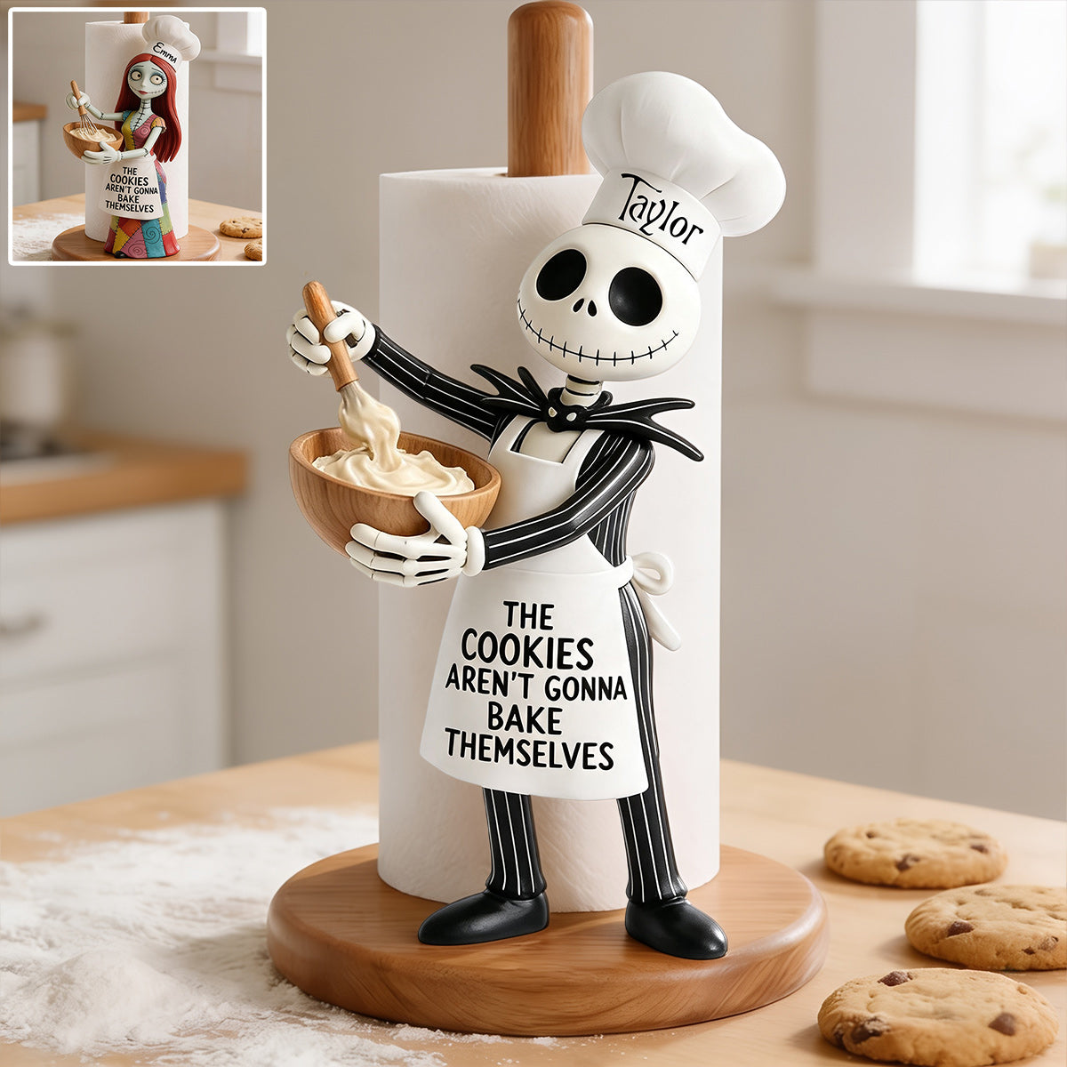The Cookies Aren't Gonna Bake Themselves - Personalized Nightmare Paper Towel Stand