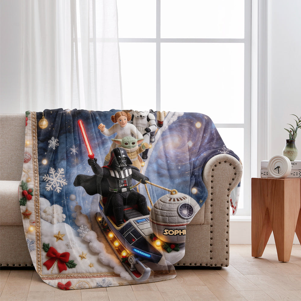 Merry Christmas - Personalized The Force Blanket