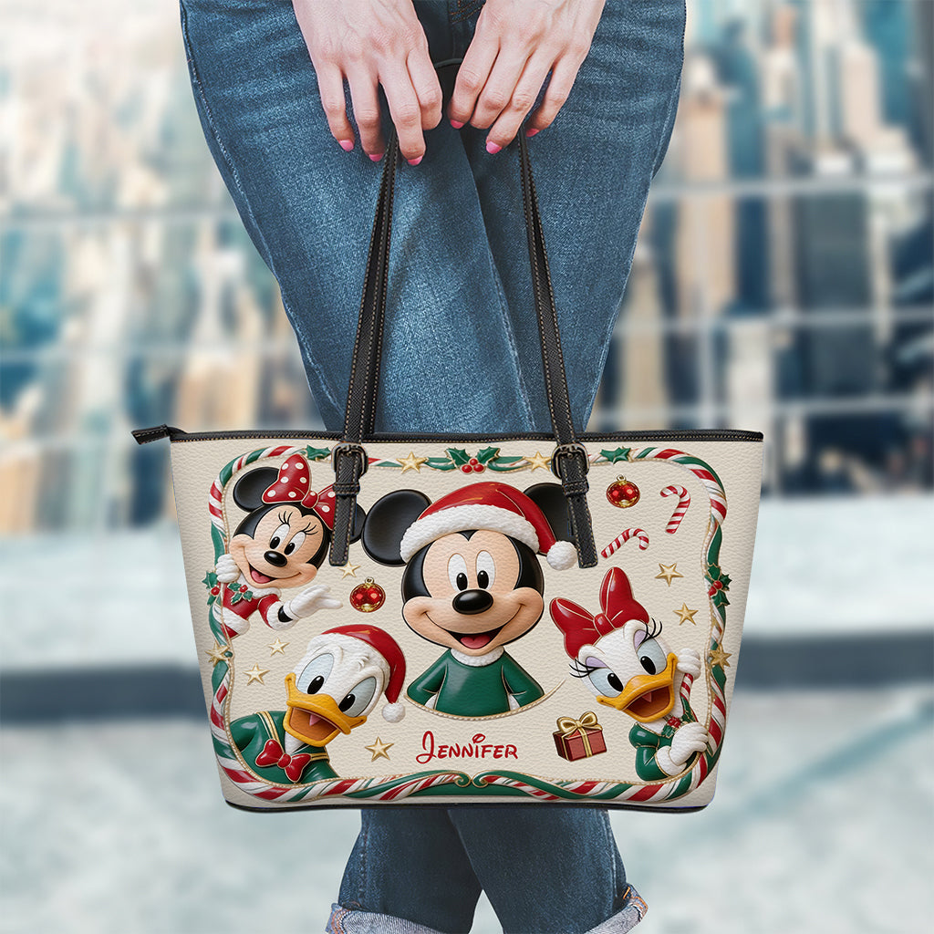 Magical Time Of The Year - Personalized Mouse Leather Bag