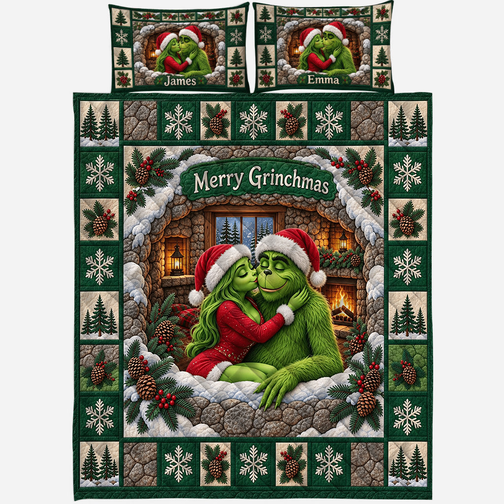You & Me We Got This - Personalized Stole Christmas Quilt Set