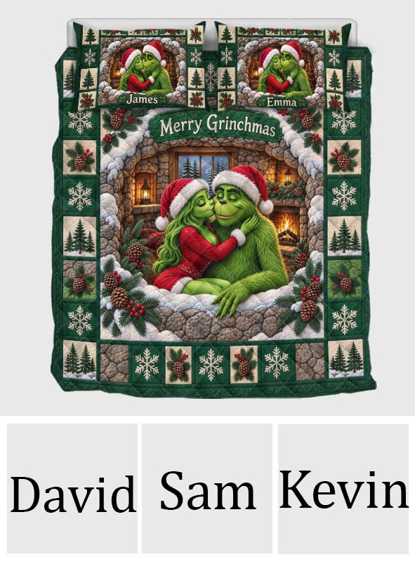You & Me We Got This - Personalized Stole Christmas Quilt Set