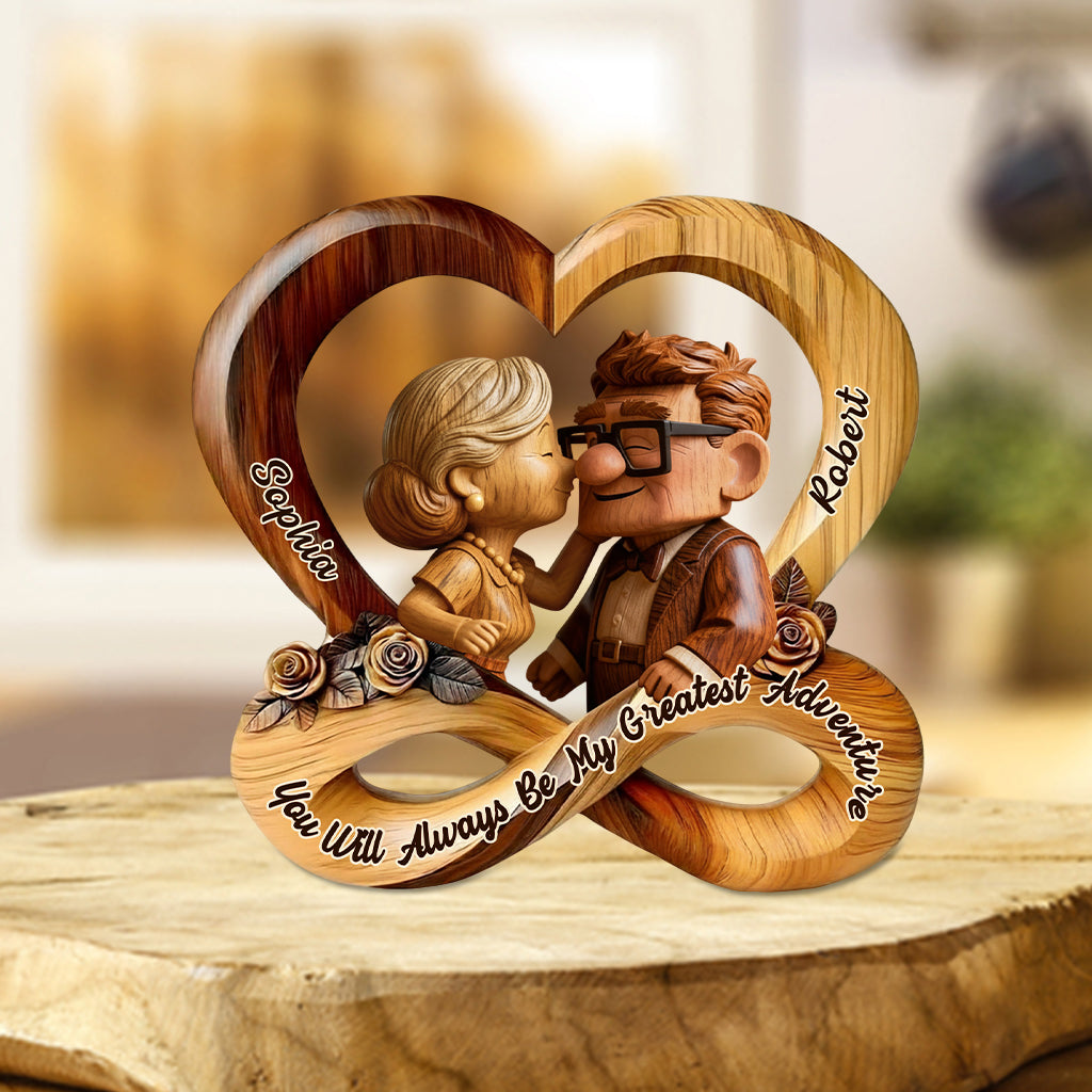 You Are My Greatest Adventure - Personalized Mouse Custom Shaped Acrylic Plaque