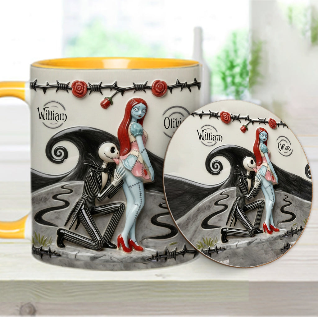 I Licked It So It's Mine - Personalized Nightmare Accent Mug & Coaster