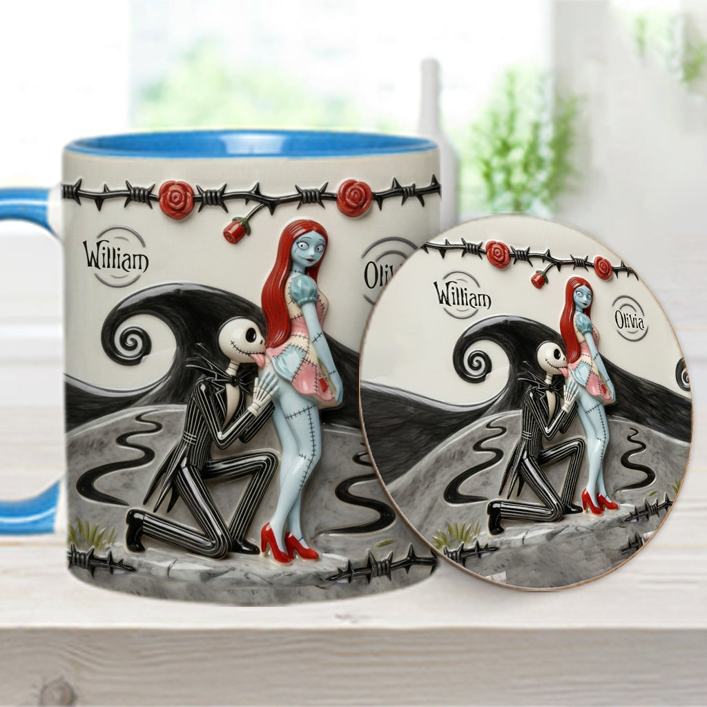 I Licked It So It's Mine - Personalized Nightmare Accent Mug & Coaster