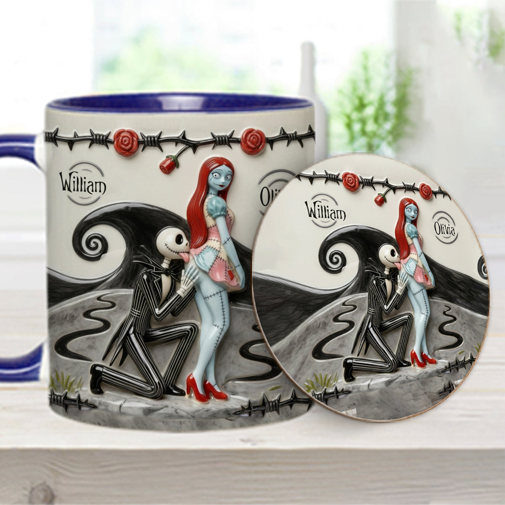 I Licked It So It's Mine - Personalized Nightmare Accent Mug & Coaster