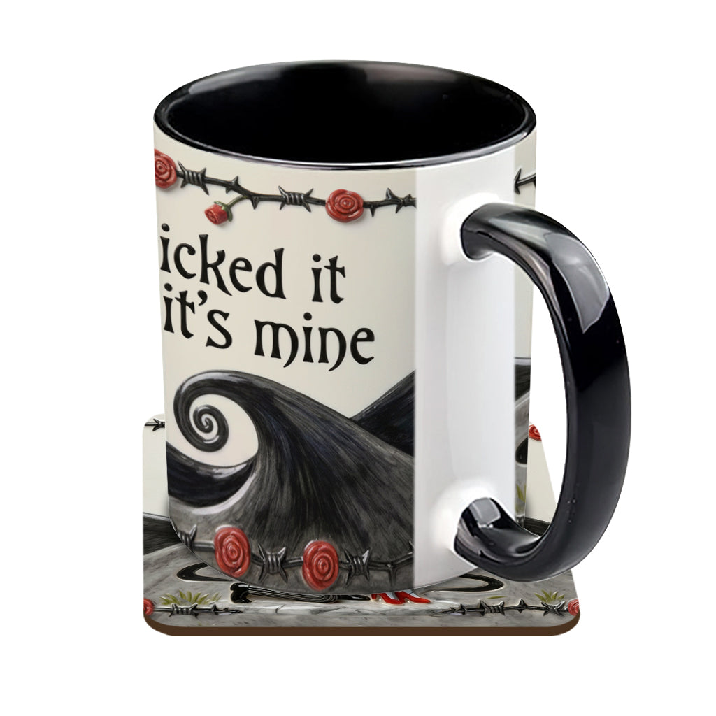 I Licked It So It's Mine - Personalized Nightmare Accent Mug & Coaster