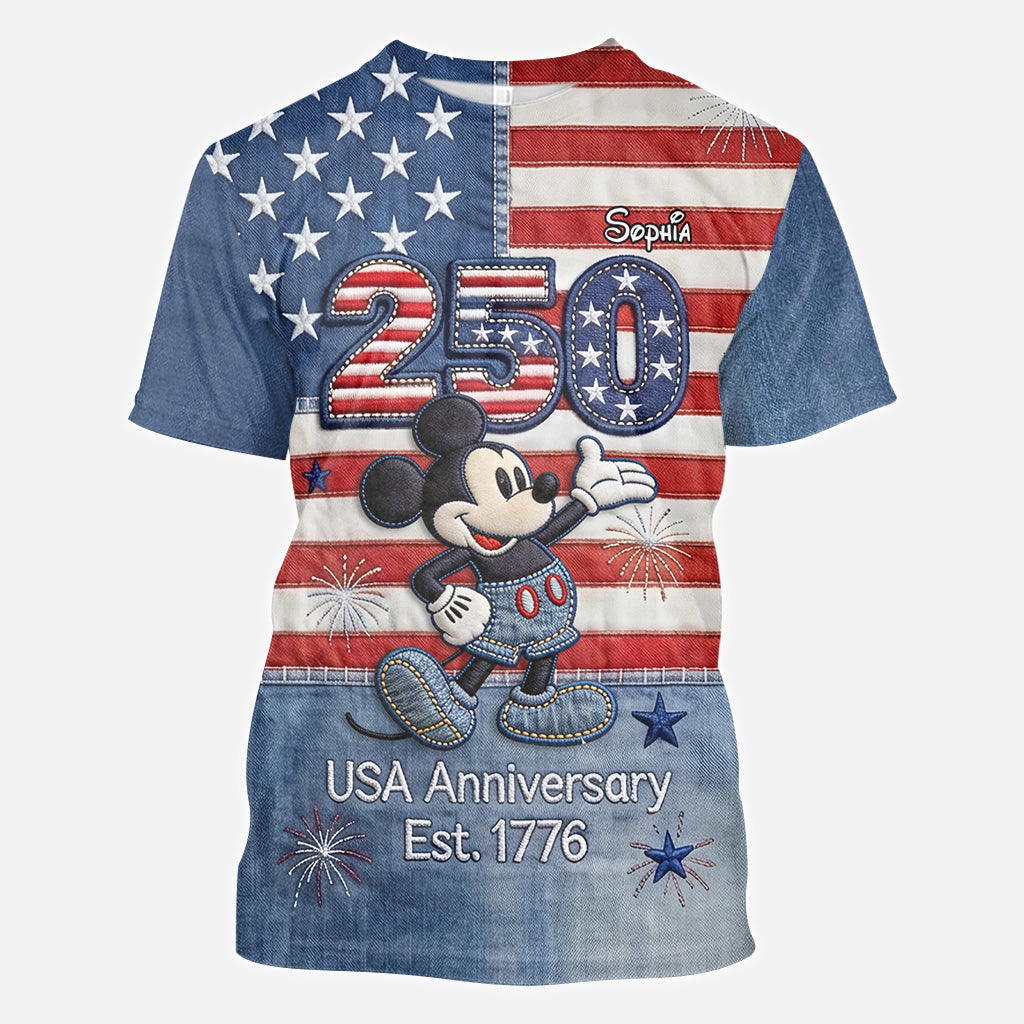 250th Anniversary - Personalized Mouse All Over Shirt