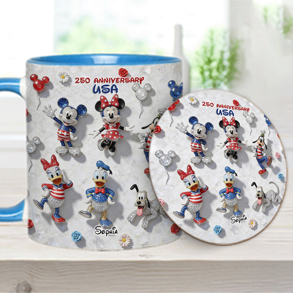 Friends 250 Anniversary - Personalized Mouse Accent Mug & Coaster