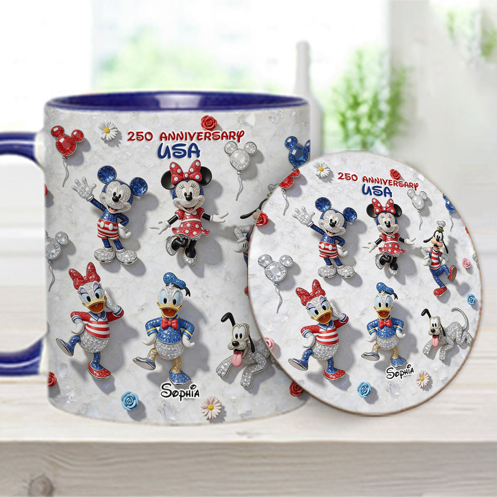 Friends 250 Anniversary - Personalized Mouse Accent Mug & Coaster