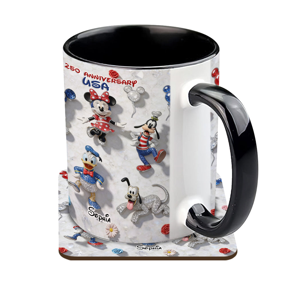 Friends 250 Anniversary - Personalized Mouse Accent Mug & Coaster
