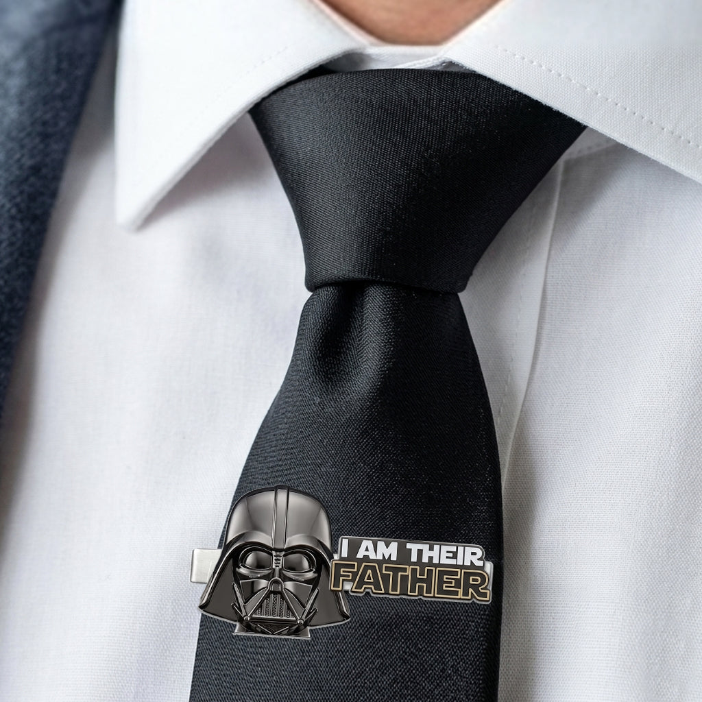 Best Dad Ever - Personalized The Force Tie Clip