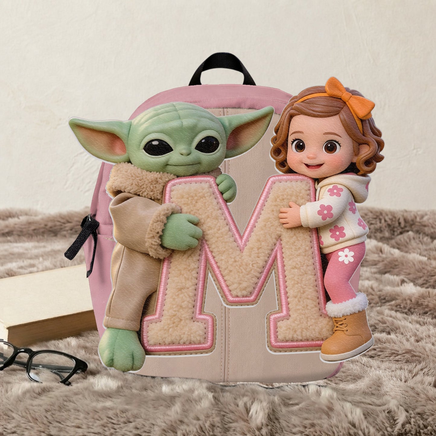 Best Friends - Personalized The Force Changeable Leather Patch Backpack