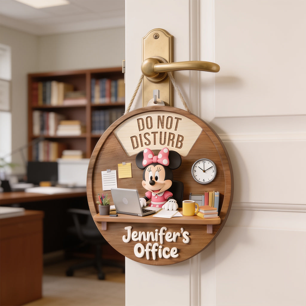 Magical Office - Personalized Mouse Spinner Sign Custom Shape