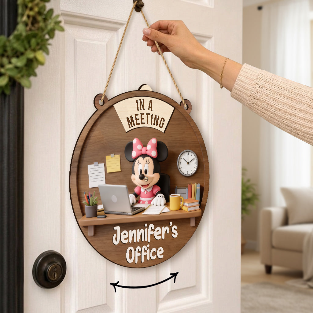 Magical Office - Personalized Mouse Spinner Sign Custom Shape