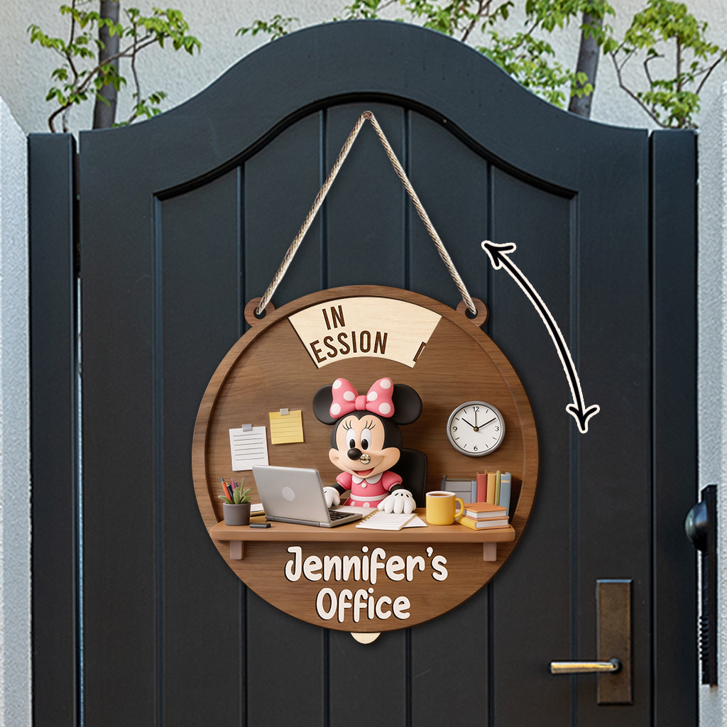 Magical Office - Personalized Mouse Spinner Sign Custom Shape