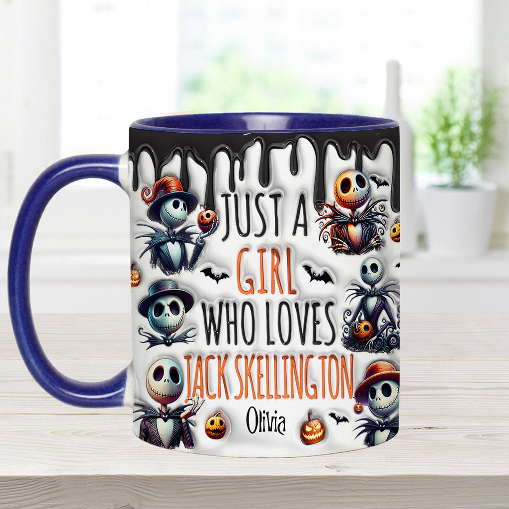 Just A Girl Who Loves Nightmare - Personalized Nightmare Accent Mug