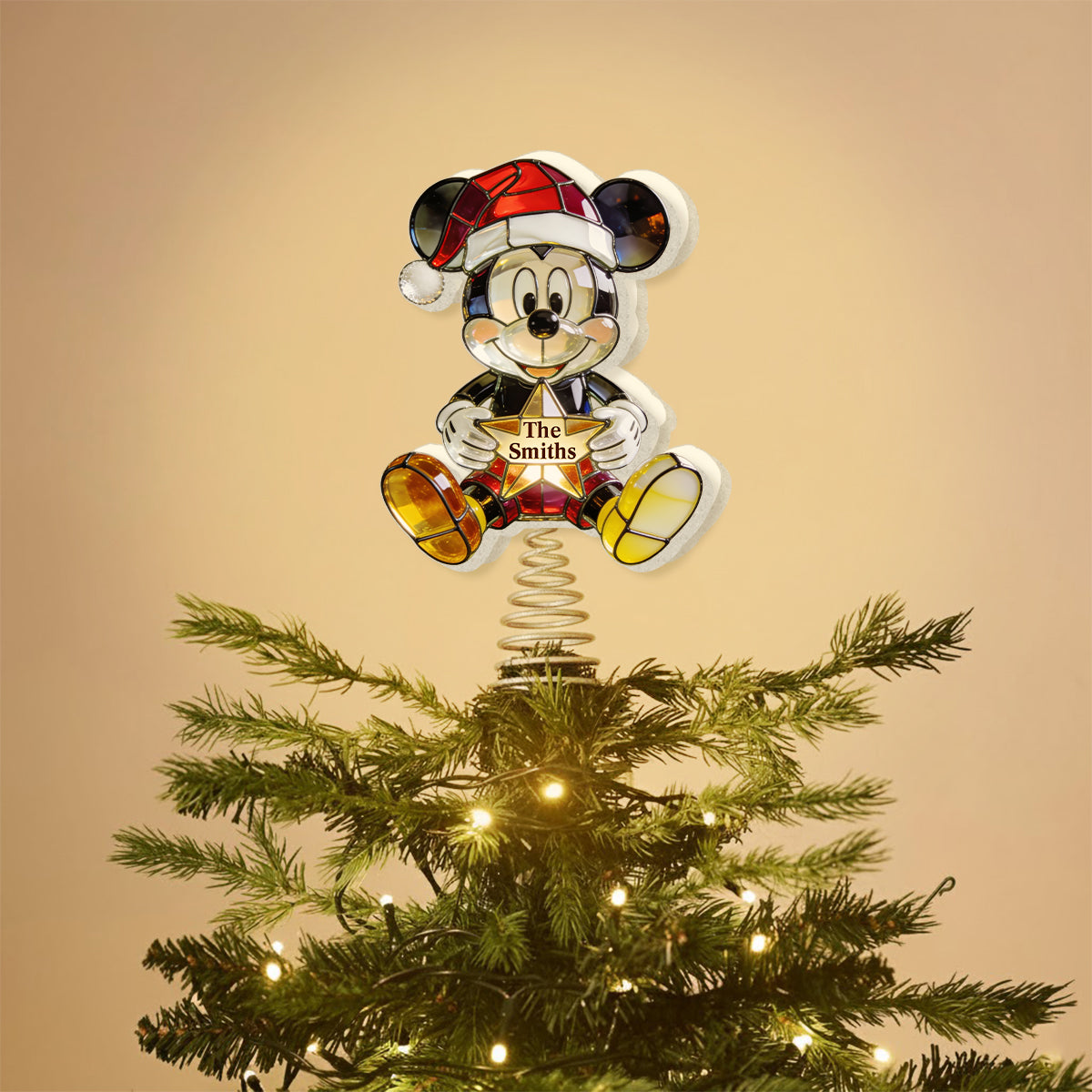 Belive In Magic - Personalized Mouse LED Light Tree Topper