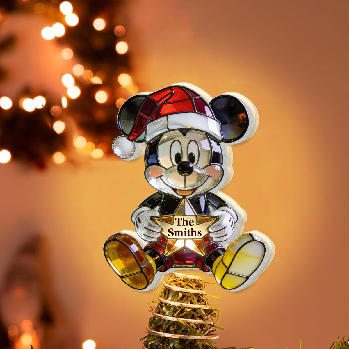 Belive In Magic - Personalized Mouse LED Light Tree Topper